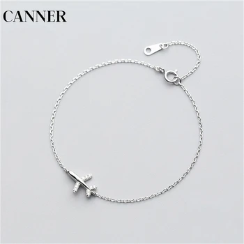 CANNER Real 925 Sterling Silver Jewelry Aircraft airplane Plane chain bracelet adjustable Charm for Girl Woman Gift R4
CANNER Real 925 Sterling Silver Jewelry Aircraft airplane Plane chain bracelet adjustable Charm for Girl Woman Gift R4