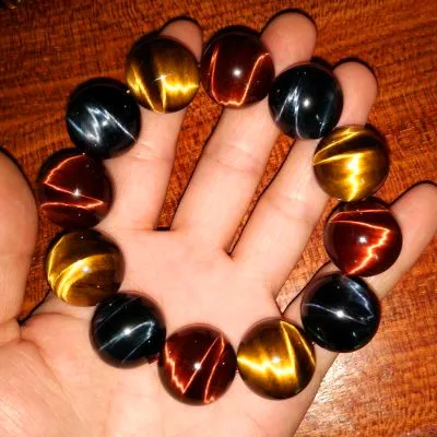 1pc Natural quartz crystal three color tiger Eagle Eye Stone Bracelet lovers jewelry
1pc Natural quartz crystal three color tiger Eagle Eye Stone Bracelet lovers jewelry