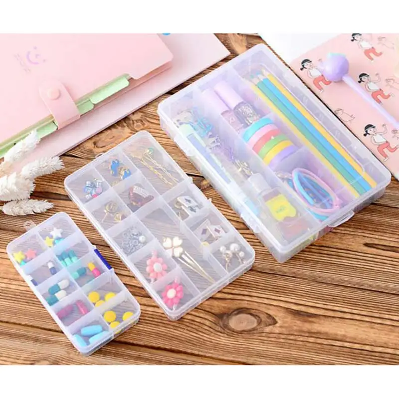 10/15 Grids Adjustable Sewing Tools Storage Box Hard Transparent Plastic Box Jewelry Tool Beads Pills Storage Box Parts Storage
10/15 Grids Adjustable Sewing Tools Storage Box Hard Transparent Plastic Box Jewelry Tool Beads Pills Storage Box Parts Storage