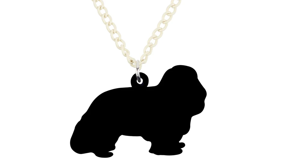 Bonsny Acrylic Elegant Cavalier King Charles Spaniel Dog Necklace Pendant Chain Choker Cute Animal Jewelry For Women Girl Ladies Bonsny Acrylic Elegant Cavalier King Charles Spaniel Dog Necklace Pendant Chain Choker Cute Animal Jewelry For Women Girl Ladies