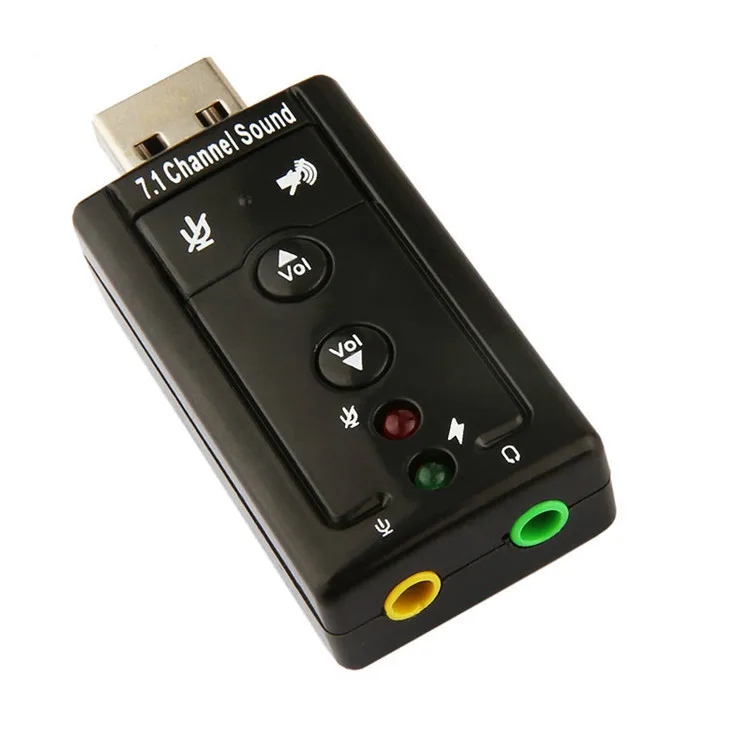 7.1 External USB Sound Card USB to Jack 3.5mm Headphone Audio Adapter Micphone Sound Card For Mac Win Compter Android Linux
7.1 External USB Sound Card USB to Jack 3.5mm Headphone Audio Adapter Micphone Sound Card For Mac Win Compter Android Linux