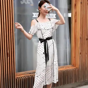 2019 Off Shoulder Strap Midi Dress Sexy Elegant Women Summer Dress With Belt Vestidos De Verano
2019 Off Shoulder Strap Midi Dress Sexy Elegant Women Summer Dress With Belt Vestidos De Verano