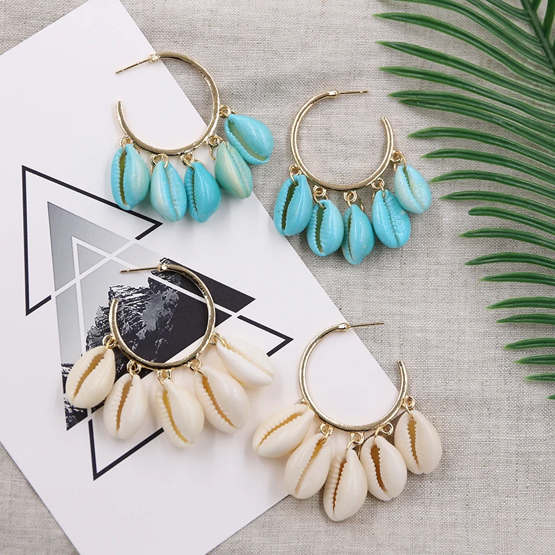 Shell Hoop Earrings for Women Summer Beach Earring Handmade Conch Shell Hoops Fashion Jewelry 2019 Pendientes Concha
Shell Hoop Earrings for Women Summer Beach Earring Handmade Conch Shell Hoops Fashion Jewelry 2019 Pendientes Concha