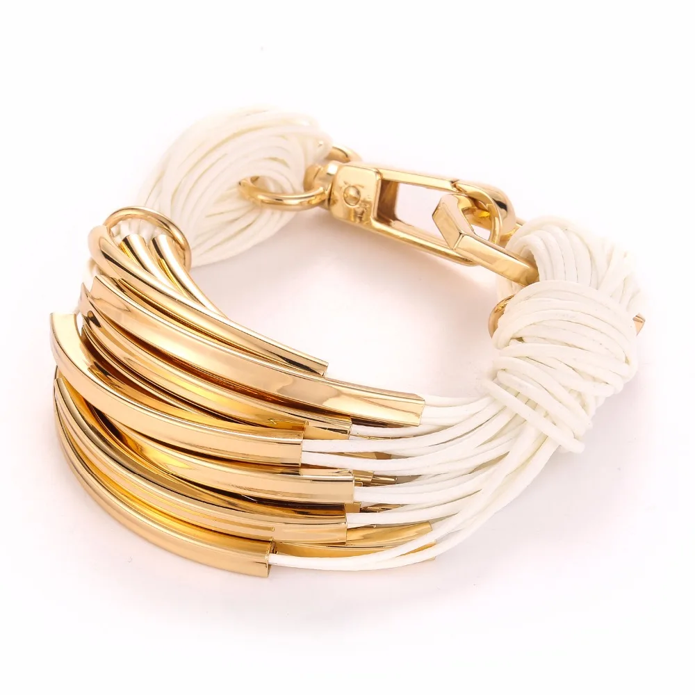 GrayBirds New Trendy Metal Pipe Bracelet Gold-color And Imitation Rhodium Plated For Fashion Girls YSB0002
GrayBirds New Trendy Metal Pipe Bracelet Gold-color And Imitation Rhodium Plated For Fashion Girls YSB0002