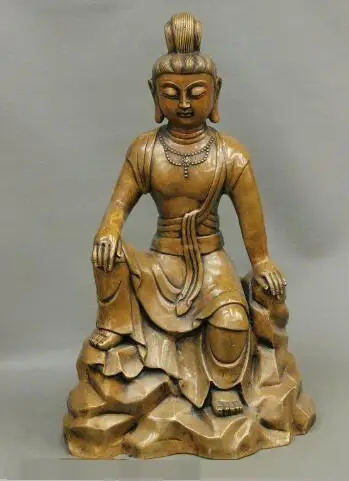 S4138 24" Tibet Buddhism Pure Bronze GuanYin Kwan-yin Goddess Buddha Sit Stone Statue
S4138 24" Tibet Buddhism Pure Bronze GuanYin Kwan-yin Goddess Buddha Sit Stone Statue