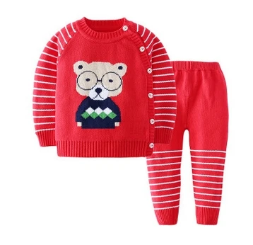 2016 Baby Girl Boy Knitted Autumn Sweater Kids Knitting Outwear Long Sleeve Baby Clothes Clothing 2Pieces(Tops+Pants)
2016 Baby Girl Boy Knitted Autumn Sweater Kids Knitting Outwear Long Sleeve Baby Clothes Clothing 2Pieces(Tops+Pants)