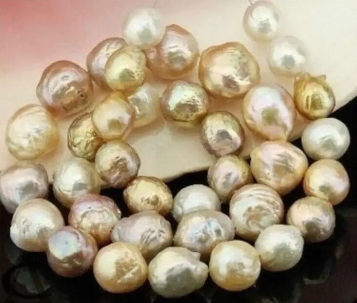 Wholesale FREE SHIPPING > ELEGANT 12-13mm south sea keshi gold pink pearl necklace 18'' 14KGPG
Wholesale FREE SHIPPING > ELEGANT 12-13mm south sea keshi gold pink pearl necklace 18'' 14KGPG