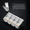 Ugreen Cat6 RJ45 Connector 8P8C Modular Ethernet Cable Head Plug Gold-plated Cat 6 Crimp Network RJ 45 Crimper Connector Cat6