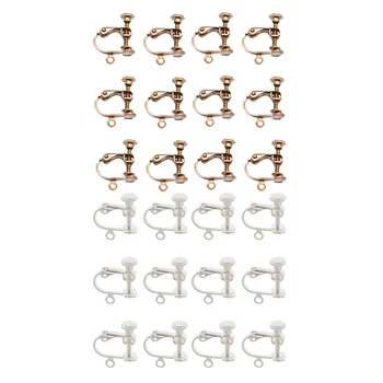 24 Piece Non Piercing Copper Adjustable Screw Clip On Earrings for DIY Jewelry Findings Rose gold Silver
24 Piece Non Piercing Copper Adjustable Screw Clip On Earrings for DIY Jewelry Findings Rose gold Silver