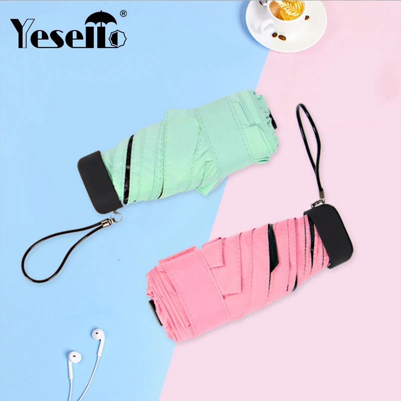 Yesello New Portable Men's Umbrella Mini Pocket Umbrellas Prevent UV Rainproof Folding Ladies Small Five Fold Sun Umbrella Sale
Yesello New Portable Men's Umbrella Mini Pocket Umbrellas Prevent UV Rainproof Folding Ladies Small Five Fold Sun Umbrella Sale