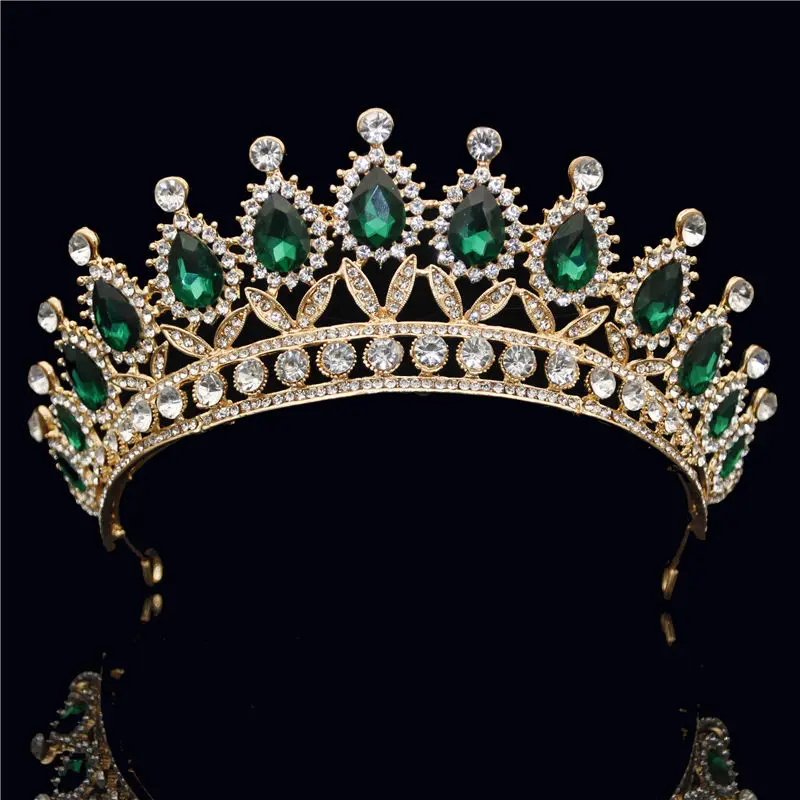Новая Винтажная тиара в стиле барокко корона для королевы невесты розовые короны