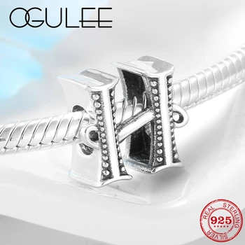 Authentic 925 Sterling Silver Letter Bead Accessories Alphabet H Fit Original Women Pandora Charms Bracelets Female DIY Jewelry
Authentic 925 Sterling Silver Letter Bead Accessories Alphabet H Fit Original Women Pandora Charms Bracelets Female DIY Jewelry