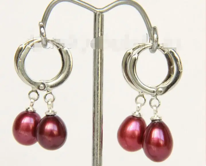 FREE SHIPPING HOT sell new Style >>>>Genuine 2piece 8X10mm drip Dangle wine red pearls Earrings j9983
FREE SHIPPING HOT sell new Style >>>>Genuine 2piece 8X10mm drip Dangle wine red pearls Earrings j9983