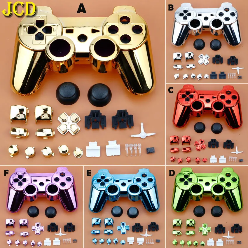 JCD For Sony playstion 3 PS3 Controller Electroplated Handle shell Housing Cover Case W/ Inner Frame Full Button Accesories Kit
JCD For Sony playstion 3 PS3 Controller Electroplated Handle shell Housing Cover Case W/ Inner Frame Full Button Accesories Kit