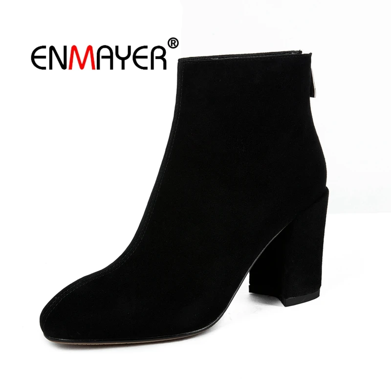 ENMAYER Ladies Ankle boots Fashion boots 2018 Big Size 33-43 Causal Leather Winter shoes Pointed Toe High heels Buckle CR2018 
ENMAYER Ladies Ankle boots Fashion boots 2018 Big Size 33-43 Causal Leather Winter shoes Pointed Toe High heels Buckle CR2018