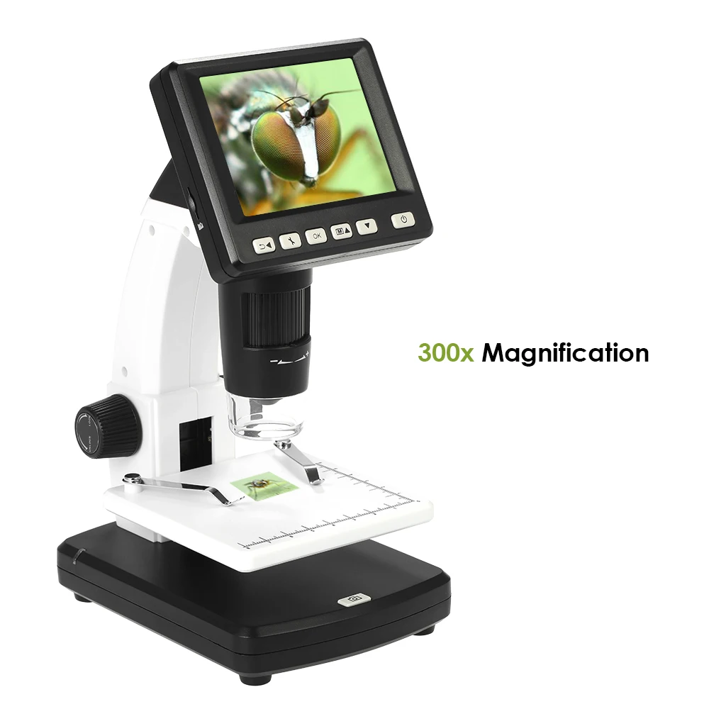 3.5"Digital endoscope Stand Alone Desktop Microscope 10-300X up -1200x Magnification 5M Resolution and Measurement Storage Card
3.5"Digital endoscope Stand Alone Desktop Microscope 10-300X up -1200x Magnification 5M Resolution and Measurement Storage Card