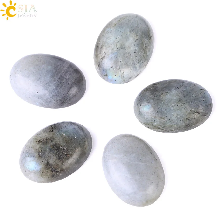 CSJA Natural Labradorite Cabochon Beads Gray Spectrolite Protective Stones CAB Domed Bead for Jewelry Making Men Women Ring F526
CSJA Natural Labradorite Cabochon Beads Gray Spectrolite Protective Stones CAB Domed Bead for Jewelry Making Men Women Ring F526