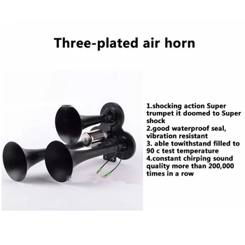 Competitive Price New Design Car Motorcycle Air Speaker Solenoid Valve/12V-24V Three-plated Air Trumpet /Van Horn (Black)
Competitive Price New Design Car Motorcycle Air Speaker Solenoid Valve/12V-24V Three-plated Air Trumpet /Van Horn (Black)