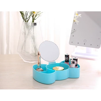 6 Compartments Cosmetics Makeup Storage Box Container with Mirror Desktop Fashion Bow-knot Style Make Up Storage Box Organizer
6 Compartments Cosmetics Makeup Storage Box Container with Mirror Desktop Fashion Bow-knot Style Make Up Storage Box Organizer