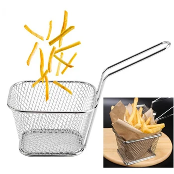 2019 New 1PCS Chips Mini Fry Baskets Stainless Steel Fryer Basket Strainer Serving Food Presentation Cooking Tool Party Gifts
2019 New 1PCS Chips Mini Fry Baskets Stainless Steel Fryer Basket Strainer Serving Food Presentation Cooking Tool Party Gifts