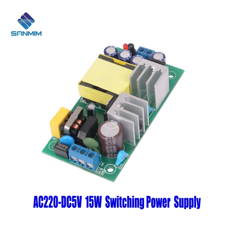 SANMIN AC220V-DC5V 3A 15W Power supply Isolated switch power supply module 220 to 5v bare board GPM20B5V
SANMIN AC220V-DC5V 3A 15W Power supply Isolated switch power supply module 220 to 5v bare board GPM20B5V