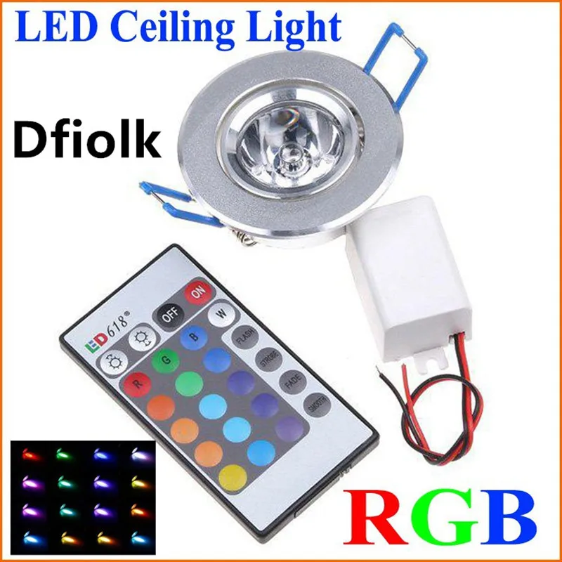 1pcs LED Light Bulbs Lamp 3W RGB 16 Colors Spot Light AC85-265V + IR Remote Control RGB LED Ceiling Downlight
1pcs LED Light Bulbs Lamp 3W RGB 16 Colors Spot Light AC85-265V + IR Remote Control RGB LED Ceiling Downlight