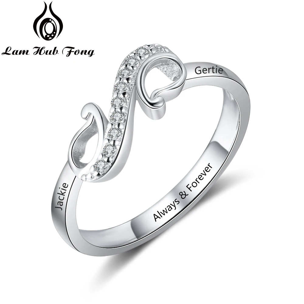 Personalized Name Ring for Women Custom Engraved 2 Name Ring CZ Wedding Band Engagement Jewelry Gift for Girls (Lam Hub Fong)
Personalized Name Ring for Women Custom Engraved 2 Name Ring CZ Wedding Band Engagement Jewelry Gift for Girls (Lam Hub Fong)