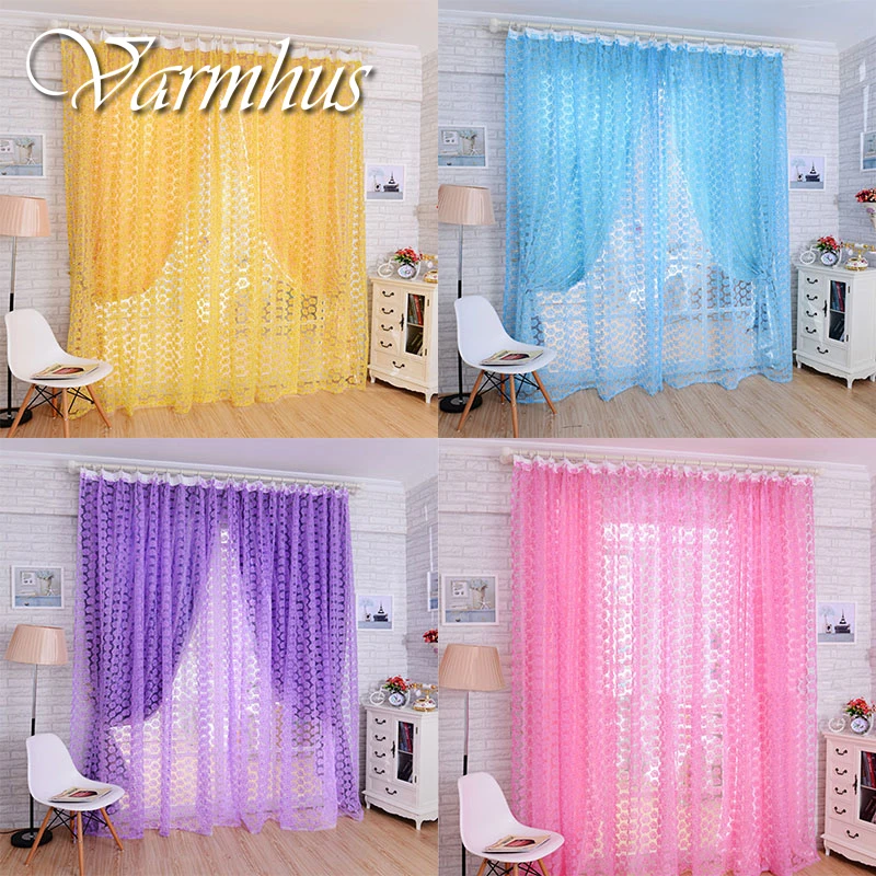 Varmhus Coloful Rose Pattern Tulle Voile Door Window Decor Curtain Drape Panel Sheer Scarf Divider For Home Bedroom Accessories
Varmhus Coloful Rose Pattern Tulle Voile Door Window Decor Curtain Drape Panel Sheer Scarf Divider For Home Bedroom Accessories