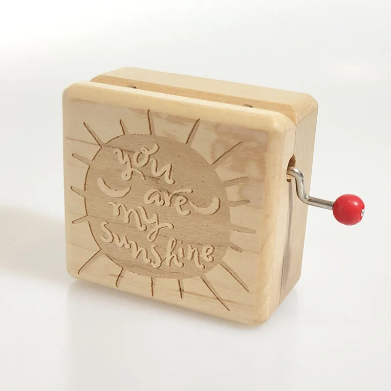 Handmade Wooden music box You are my sunshine birthday Christmas Valentine's day lovers gifts special free shipping
Handmade Wooden music box You are my sunshine birthday Christmas Valentine's day lovers gifts special free shipping