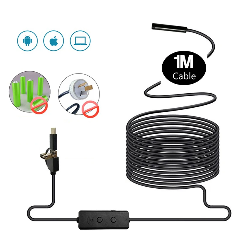 F160 1m hard cable android endoscope camera IP67 waterproof wifi inspection camera endoscope no battery wireless endoscope
F160 1m hard cable android endoscope camera IP67 waterproof wifi inspection camera endoscope no battery wireless endoscope