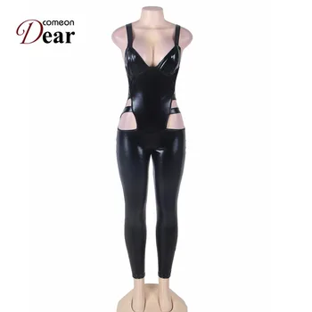 Rj80270 Sexy Bodycon Faux Leather Jumpsuit Wild Erotic Women Catsuit Wetlook Fetish Hollow Out Full Length Erotic Latex Catsuit
Rj80270 Sexy Bodycon Faux Leather Jumpsuit Wild Erotic Women Catsuit Wetlook Fetish Hollow Out Full Length Erotic Latex Catsuit