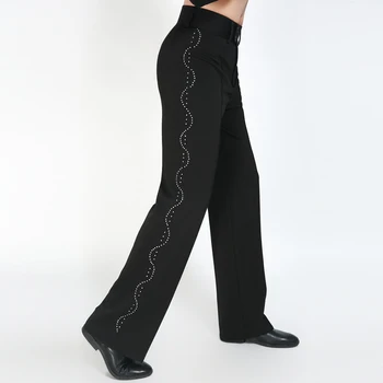 New Latin Dance Pants Men Ballroom Tango Rumba Modern Stage Wear Pants Samba Dance Costumes Black Trousers DN1560
New Latin Dance Pants Men Ballroom Tango Rumba Modern Stage Wear Pants Samba Dance Costumes Black Trousers DN1560
