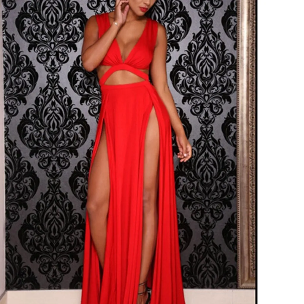 JAYCOSIN Fashion Women Summer Sexy V-Neck Split Solid Hollow Out Sleeveless Long Dress 2019 A#
JAYCOSIN Fashion Women Summer Sexy V-Neck Split Solid Hollow Out Sleeveless Long Dress 2019 A#