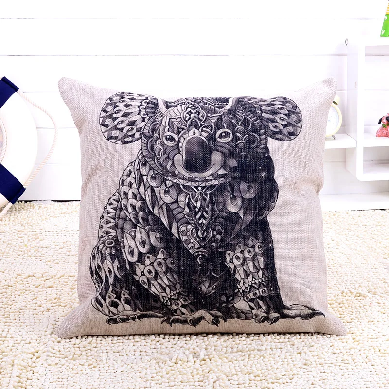 Print Cushion Home Decoration Raccoon Elephant Owl Giraffe Rhino Pattern Cushion Cover Pillow Case on Sofa and Bedroom Animal
Print Cushion Home Decoration Raccoon Elephant Owl Giraffe Rhino Pattern Cushion Cover Pillow Case on Sofa and Bedroom Animal