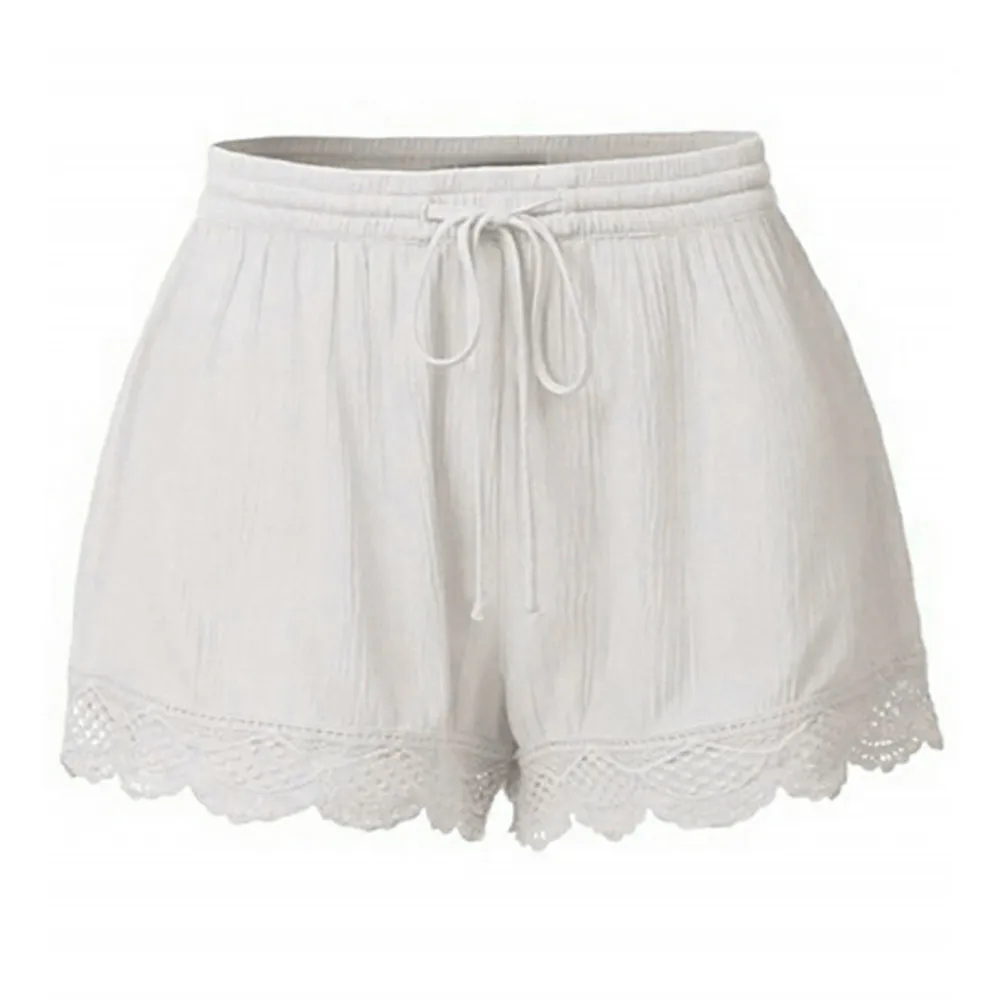 Fashion Women Mid waist Lace Plus Size Rope Tie solid Shorts Sport Women Hot Sale loose summer causal Shorts s-5xl *2
Fashion Women Mid waist Lace Plus Size Rope Tie solid Shorts Sport Women Hot Sale loose summer causal Shorts s-5xl *2
