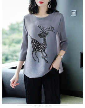 FREE SHIPPING Miyake fold three quarter repair fashion mushroom print o-neck beading T- shirt IN STOCK
FREE SHIPPING Miyake fold three quarter repair fashion mushroom print o-neck beading T- shirt IN STOCK