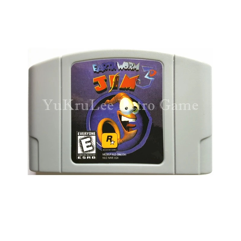 Earthworm Jim 3D Video Game Cartridge Card for 64 Bit Family Game Console US NTSC Version English Language N20
Earthworm Jim 3D Video Game Cartridge Card for 64 Bit Family Game Console US NTSC Version English Language N20
