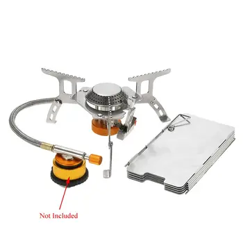 Mini Camping Stoves Ultralight Compact Foldable Outdoor Gas Stove Cookware Set With 9-Plate Camping Stove Windscreen Windshield
Mini Camping Stoves Ultralight Compact Foldable Outdoor Gas Stove Cookware Set With 9-Plate Camping Stove Windscreen Windshield