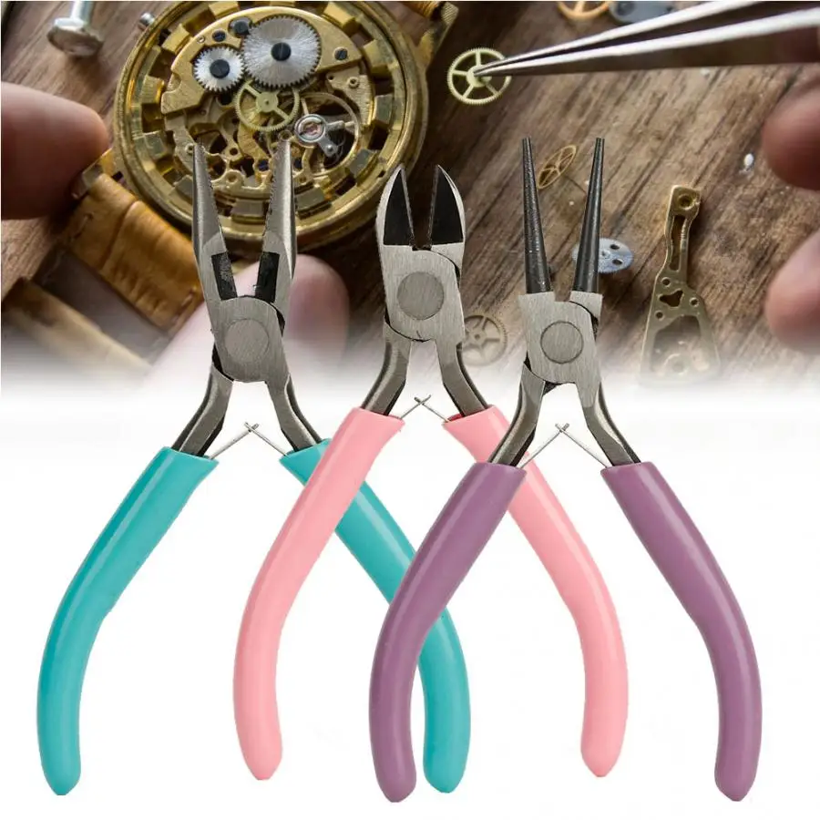 Professional 3pcs Jewelry Making Needle Cutting Pliers Diagonal Hand Wire Cut DIY Jewelry Making Hardware Tool Set for Jeweleri
Professional 3pcs Jewelry Making Needle Cutting Pliers Diagonal Hand Wire Cut DIY Jewelry Making Hardware Tool Set for Jeweleri