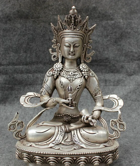 wholesale factory 11" Tibet Silver Buddhism Vajra Vajradhara Vajrabhairava Goddess Buddha Statue
wholesale factory 11" Tibet Silver Buddhism Vajra Vajradhara Vajrabhairava Goddess Buddha Statue
