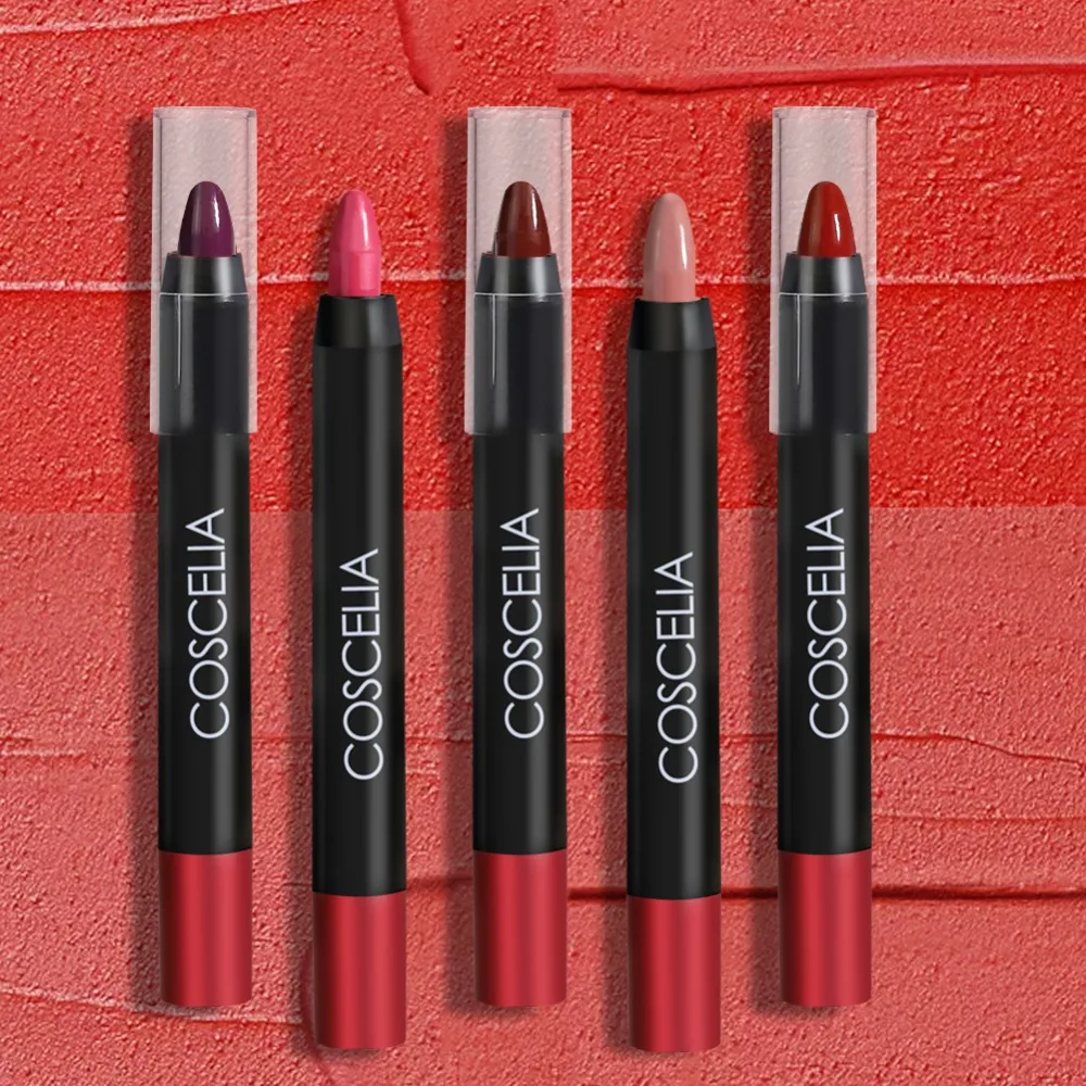 

12 Color Matte Lipsticks For Women Sexy Lips Nude Velvet Lipstick Crayon Lip Makeup Waterproof Long-lasting Easy to wear