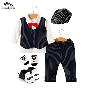 Baby christening boys 0-2 year clothing sets boy clothes boy 4pcs suits shoes hats socks newborn set clothes wedding dress
Baby christening boys 0-2 year clothing sets boy clothes boy 4pcs suits shoes hats socks newborn set clothes wedding dress