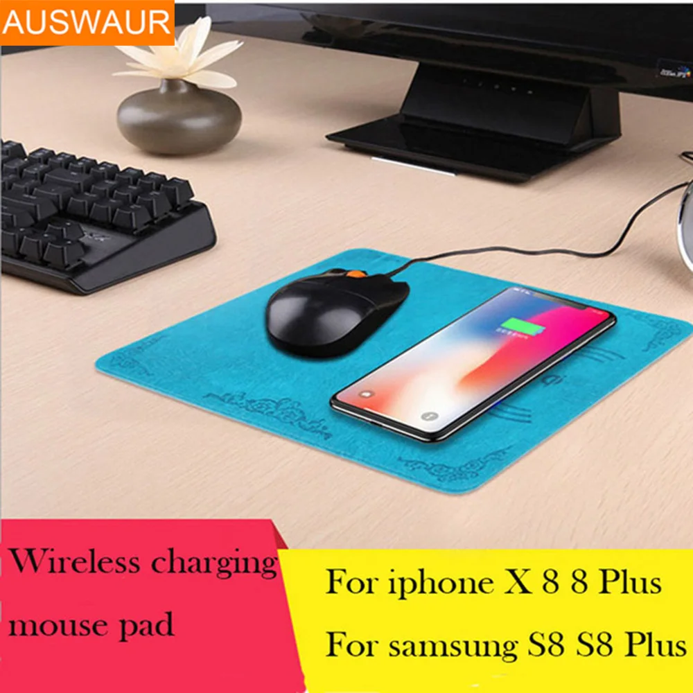 Wireless Charger with Mouse Pad Ultra-thin Qi Wireless Charging Pad Mat for iPhoneX 8 8 Plus Samsung Galaxy Note8 S8 S7 S6/Edge
Wireless Charger with Mouse Pad Ultra-thin Qi Wireless Charging Pad Mat for iPhoneX 8 8 Plus Samsung Galaxy Note8 S8 S7 S6/Edge