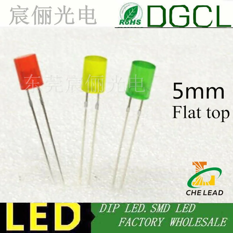 100pcs/color 5mm Flat top red/green/yellow/blue/orange Round led 5mm DIP LED without fringe indicator LED light diode
100pcs/color 5mm Flat top red/green/yellow/blue/orange Round led 5mm DIP LED without fringe indicator LED light diode