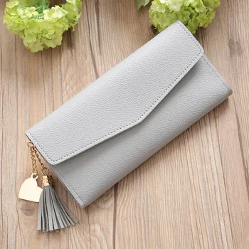 Women Bag Simple Long Tassel Coin Purse Card Holders Handbag ladies wallet billeteras para mujer monederos clip
Women Bag Simple Long Tassel Coin Purse Card Holders Handbag ladies wallet billeteras para mujer monederos clip