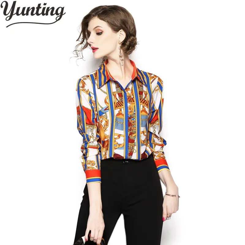 Women Shirt Long Sleeves Office Work Wear Chiffon Blouse 2019 Fashion Elegant Print Vintage Summer Tops Chemise Femme
Women Shirt Long Sleeves Office Work Wear Chiffon Blouse 2019 Fashion Elegant Print Vintage Summer Tops Chemise Femme