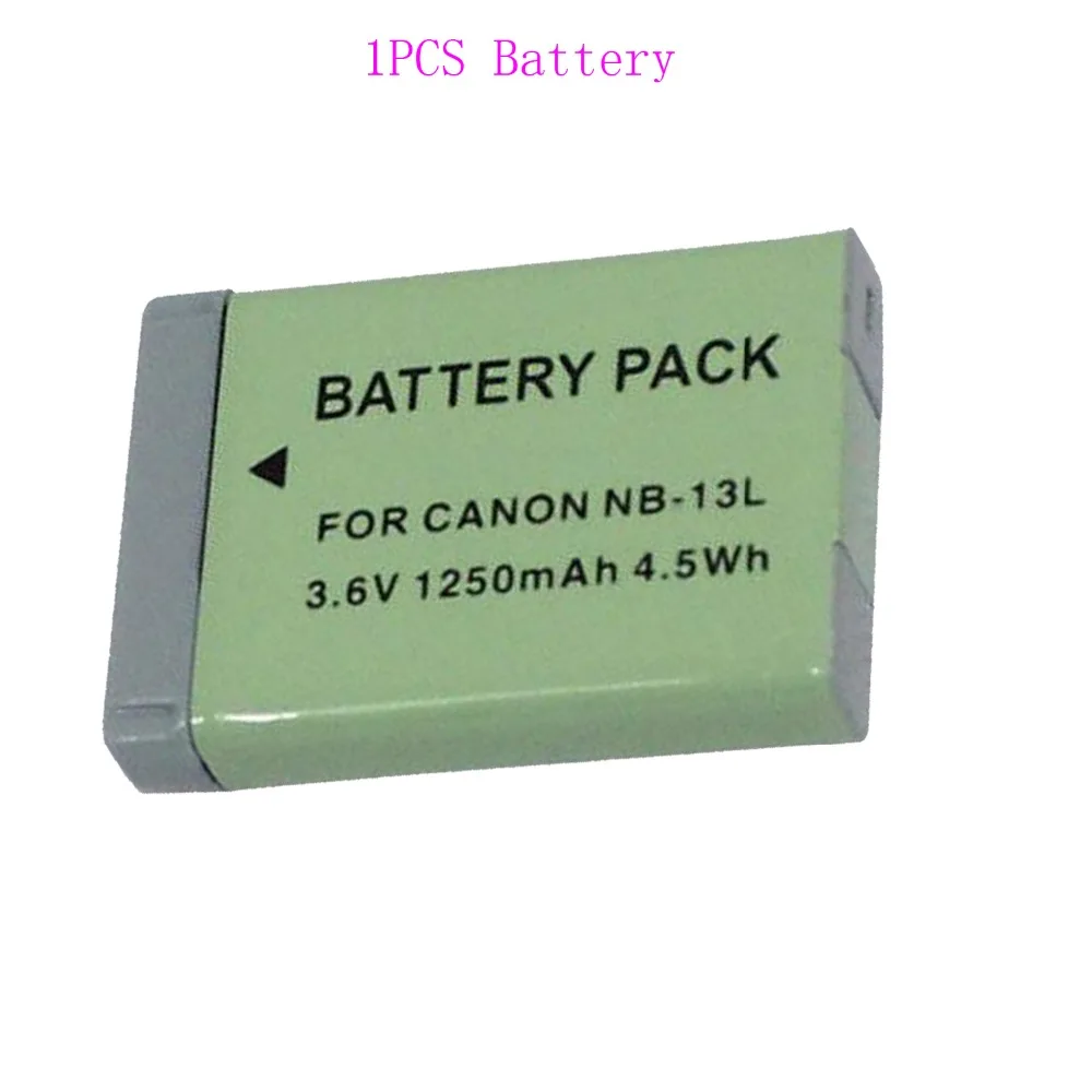 1Pcs 1250mAh NB-13L NB13L 13L Rechargeable Digital Battery for Canon PowerShot G5 X G5X G7 X G7X Mark II G9 X G9X Camera
1Pcs 1250mAh NB-13L NB13L 13L Rechargeable Digital Battery for Canon PowerShot G5 X G5X G7 X G7X Mark II G9 X G9X Camera