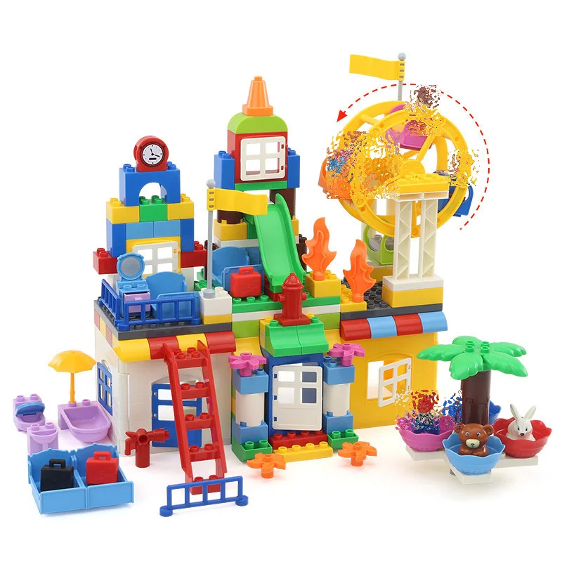 HM 185 171Pcs Rotating windmill Manor and Ferris wheel Educational Building Blocks Toys for Gifts Compatible With Toys Duplo
HM 185 171Pcs Rotating windmill Manor and Ferris wheel Educational Building Blocks Toys for Gifts Compatible With Toys Duplo