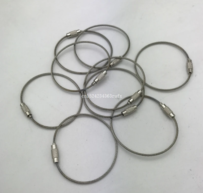 10 pcs Stainless Steel Wire Keychain Cable Key Ring for Outdoor Hiking Keychain Key Chain Rings Cable Party Gifts Favors
10 pcs Stainless Steel Wire Keychain Cable Key Ring for Outdoor Hiking Keychain Key Chain Rings Cable Party Gifts Favors