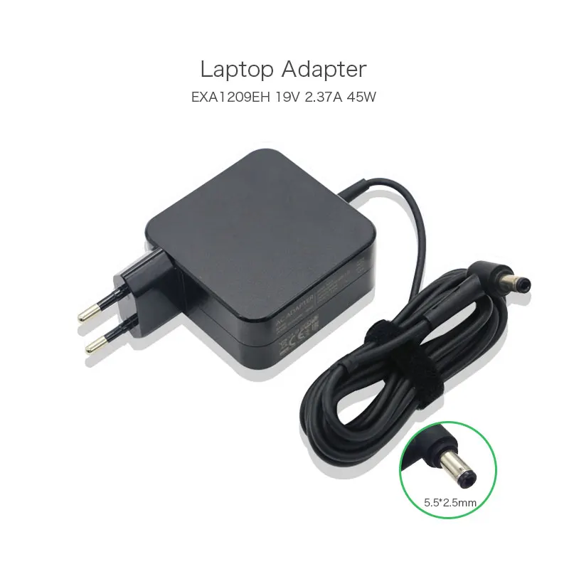 19V 2.37A 45W 5.5*2.5mm EXA1209EH ADP-45BW A European Power Adapter for Asus D550CA Q501LA X450LA X501LA X551CA X750LA Laptop
19V 2.37A 45W 5.5*2.5mm EXA1209EH ADP-45BW A European Power Adapter for Asus D550CA Q501LA X450LA X501LA X551CA X750LA Laptop